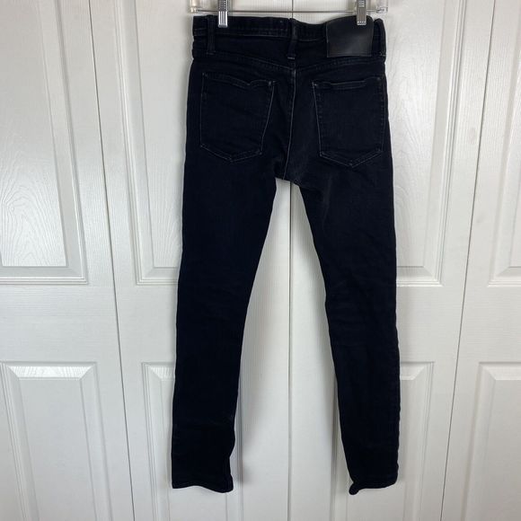 The Unbranded 29 X32 Tapered Black Selvedge Jeans 11oz Cotton Button Fly Denim - Picture 3 of 5